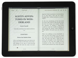 Alice's Adventure's in Wonderland on a first-generation iPad. Evan-Amos. Public domain.